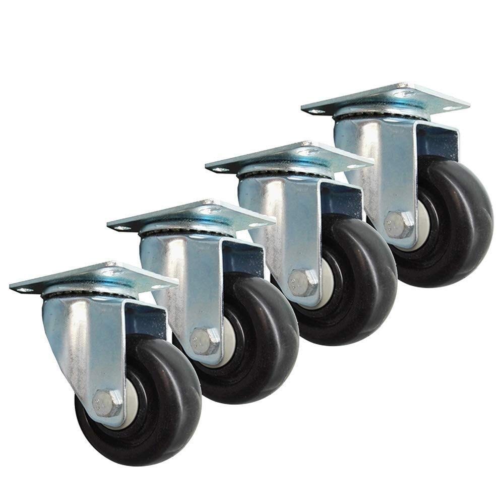 Buy 4X Swivel Castor Wheel, 3 Inch Trolley Furniture Caster Rubber