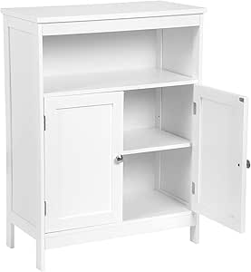 Mobile Bagno Salvaspazio 32x30x80cm Grigio - Con Armadietto E Ripiano Aperto - Foto 5