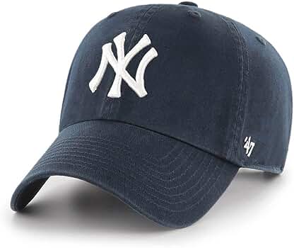 47 Brand MLB New York Yankees Men's Home Clean Up Cap, Navy