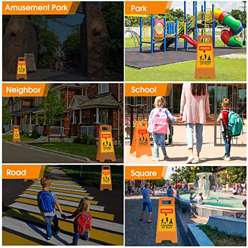 Snapklik.com : 4 Pcs 24 Inch Large Slow Down Kids At Play Sign ...
