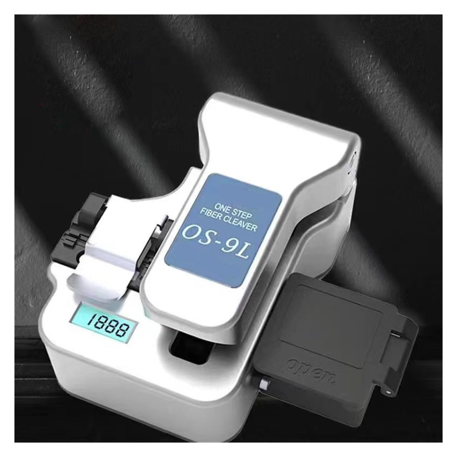 Cortadora Fibra Optica, Cuchilla de fibra Cuchilla de corte de fibra óptica de un solo paso OS- 9L Cuchilla digital Cuchilla de contador automática FTTH(Bianco)