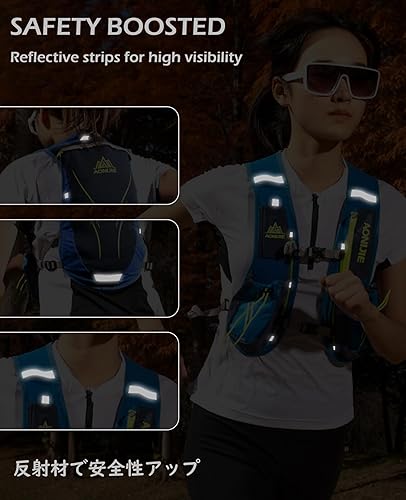 Miniatura 5 de TRIWONDER Hydration Pack Backpack 5.5L Outdoors Mochilas Trail Marathoner Running Race Hydration Vest