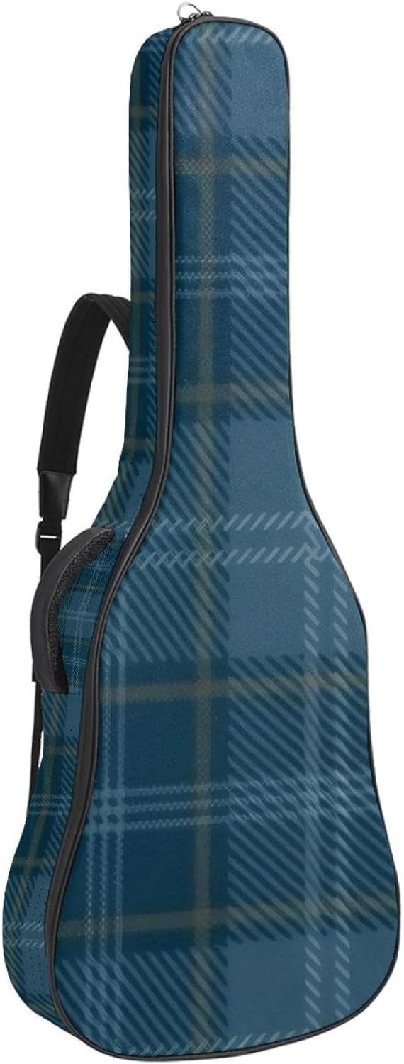 40/41/42-inch Colorful Stripe Art Acoustic Guitar Bag With Adjustable Shoulder Strap And 2 Storage Bags. Guitar Bag With Back Hanging Loop, Electric, and Classical Guitars