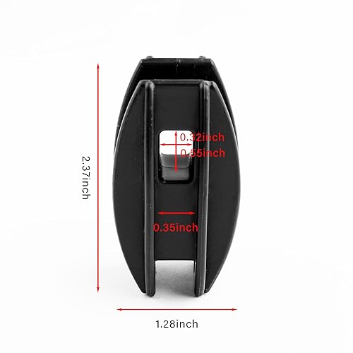 Miniatura 2 de HENGTONG 20 aisladores de poste de esquina para valla eléctrica de alambre de polietileno, cuerda, aisladores de huevos de 2.4 x 1.2 pulgadas,
