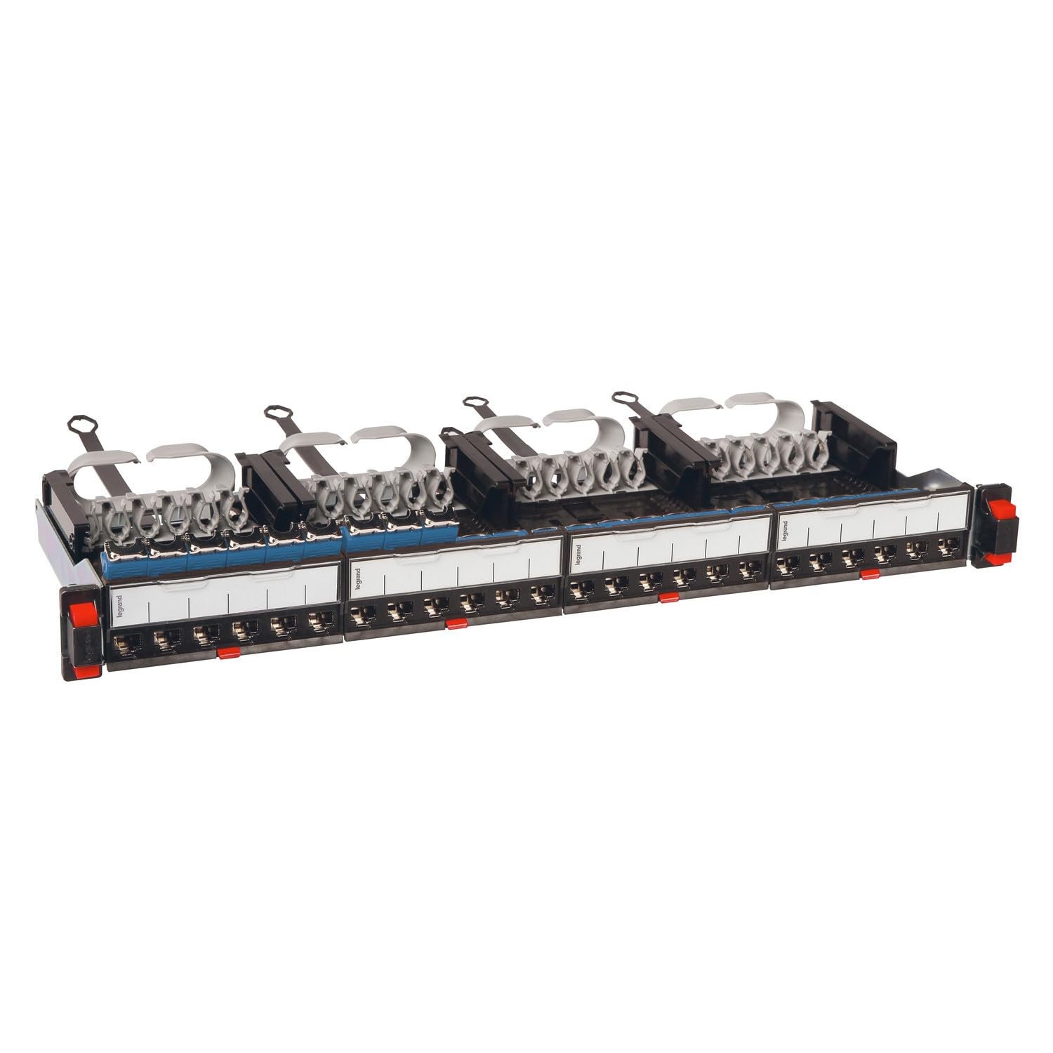 Panneau Brassage Droit 19Pouces 1U Lcs³ Catégorie 6 Avec 24 Connecteurs Rj45 Ftp