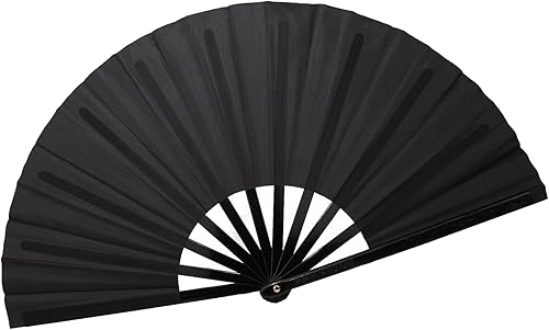 Miniatura 16 de QIRMIZI Abanico grande de 4 piezas para rave, abanicos de baile de línea que estallan en el suelo, abanicos que aplauden, abanicos de vaquero, Azul