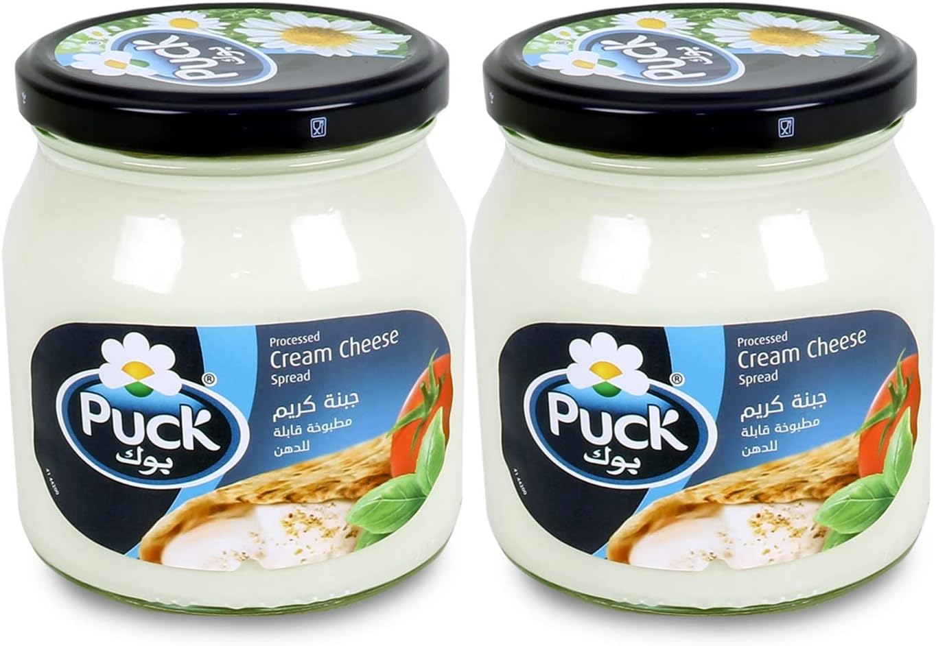Puck White Cheese Jar, 2 x 500 g