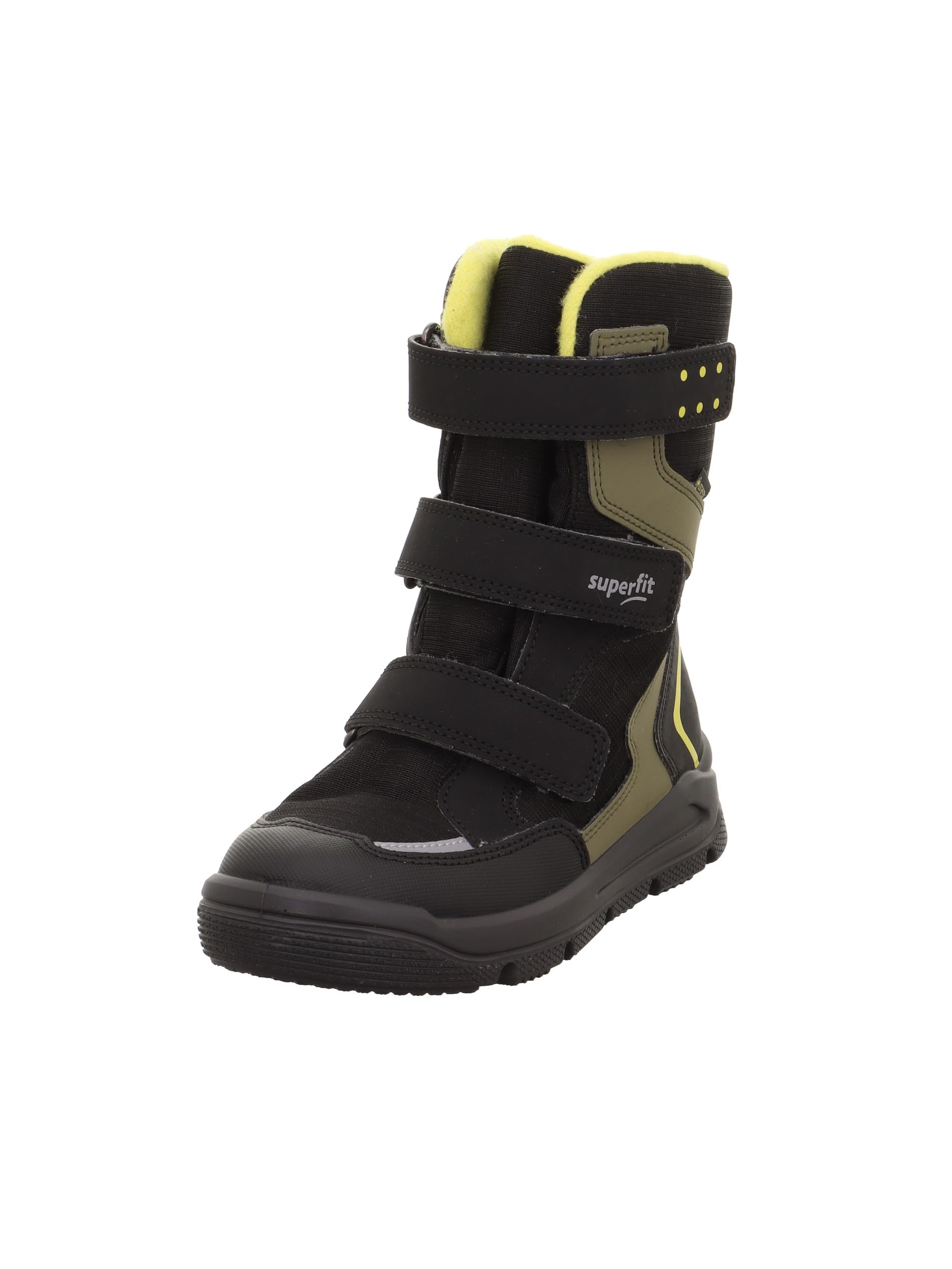 Superfit Boys MARS warm gefütterte Gore-Tex Stiefel, SCHWARZ/GELB 0000