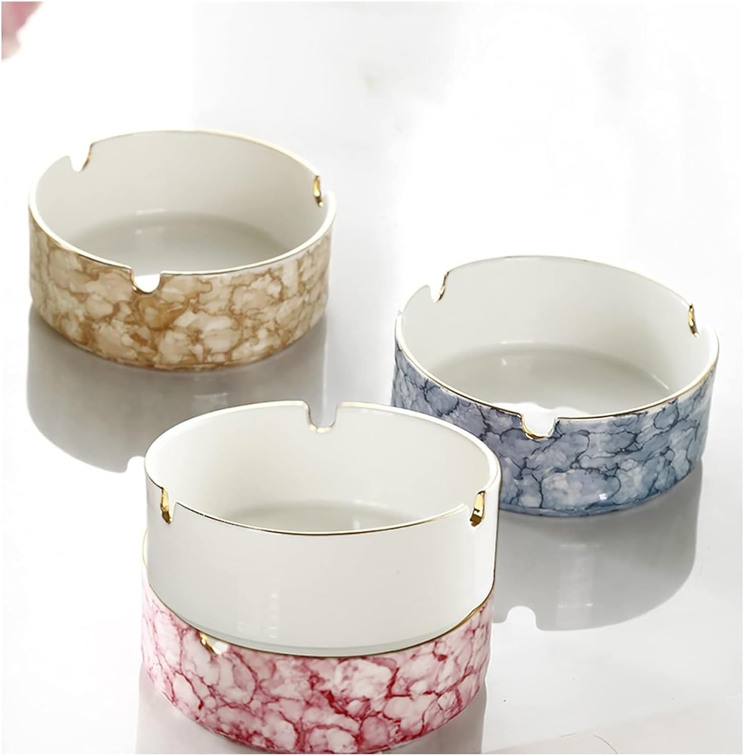 Ashtrays Ashtray for weed Ashtray, Ceramic Cigarette Ashtray, Outdoors Indoors Ash Tray, Desktop Smoking Ash Tray for Home Office Decoration Smell Proof Ash Holder -A(Christmas Reindeer -Style5)