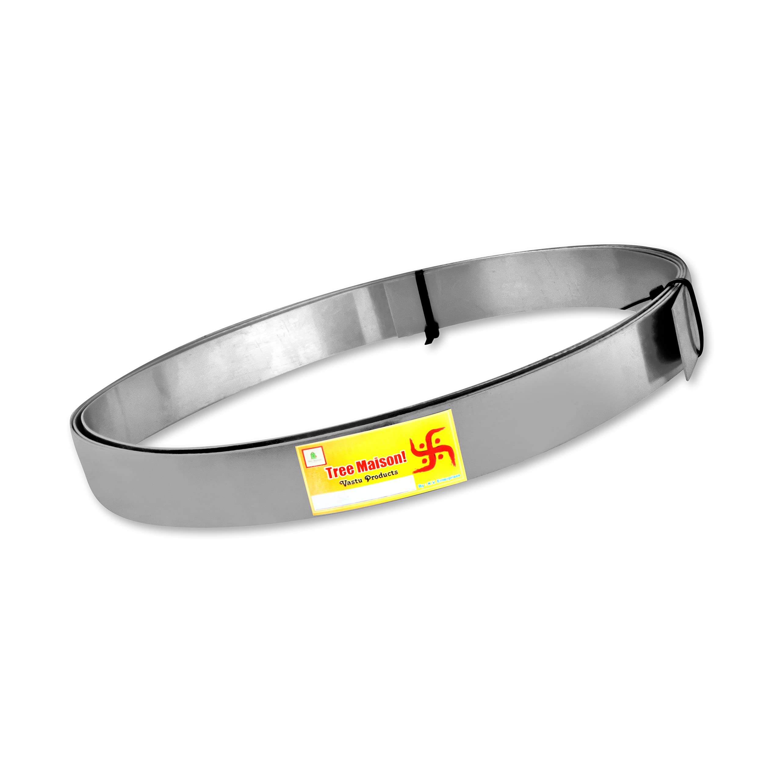 TREEMAISON Iron Strip | 1 INCH | Pack of 1 | Vastu Iron Strip for Toilet | Vastu Remedy | Width-25mm, Thickness-1mm, Length-8 Feet Approx