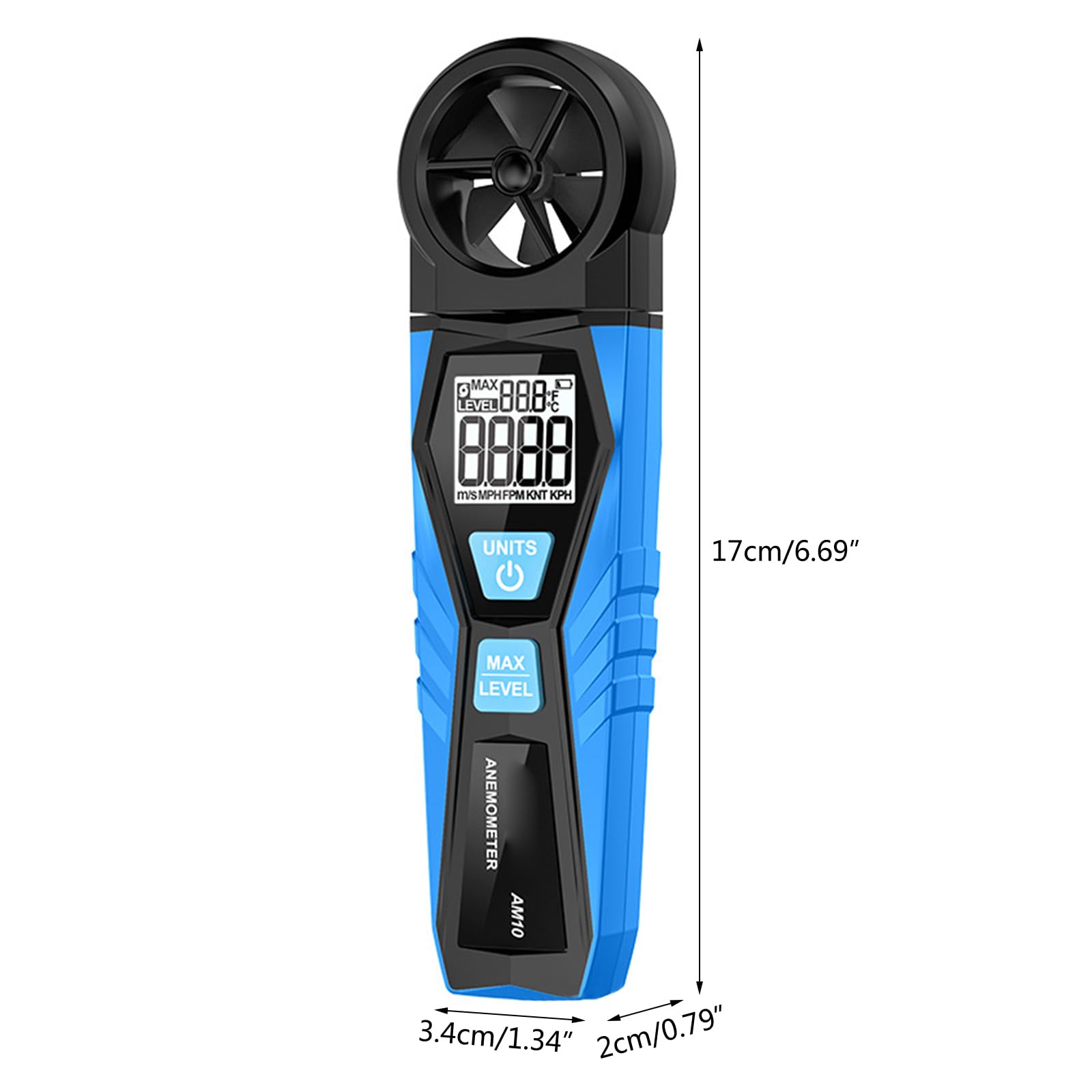 Handanemometer Windgeschwindigkeits CFM Messgerät Windgeschwindigkeitsmesser Luftströmungsmesser Luftströmungsmessung Strömungsmesser Luftströmungsmesser