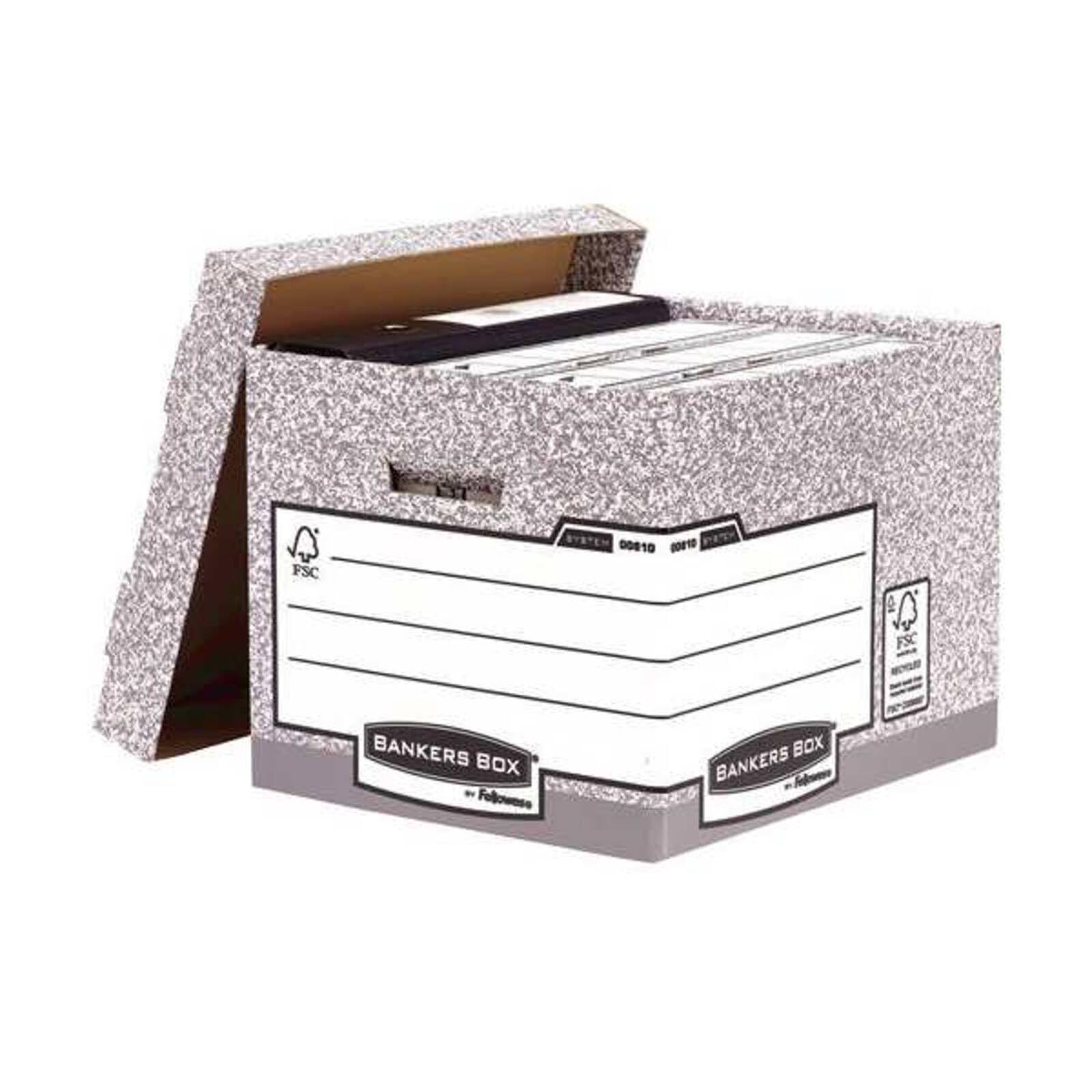 R-Kive Standardowe pudełko do przechowywania Foolscap W33xD390xH285mm nr ref 00810-FF [opakowanie 10]