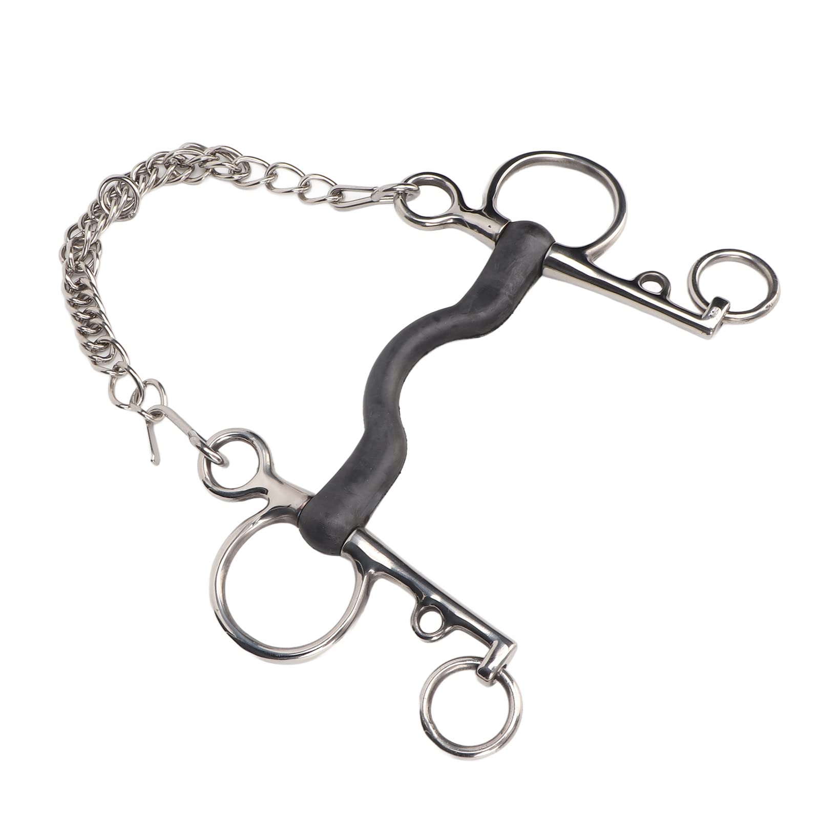 Shanrya Broca para Boca de Caballo, Pulido Manual Seguro para Accesorios para Caballos (127MM)
