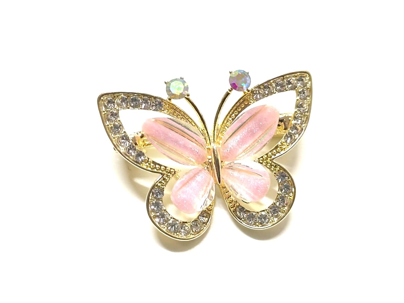 plenteous Elegant Butterfly Brooch for Women – Colorful Rhinestone Saree Pin, Metal Enamel Dress Pin, Bridal Party Wear Brooch for Saree, Dupatta, Blazer, Scarf, Wedding Jewelry (1PCS, Multicolor)-picture-53