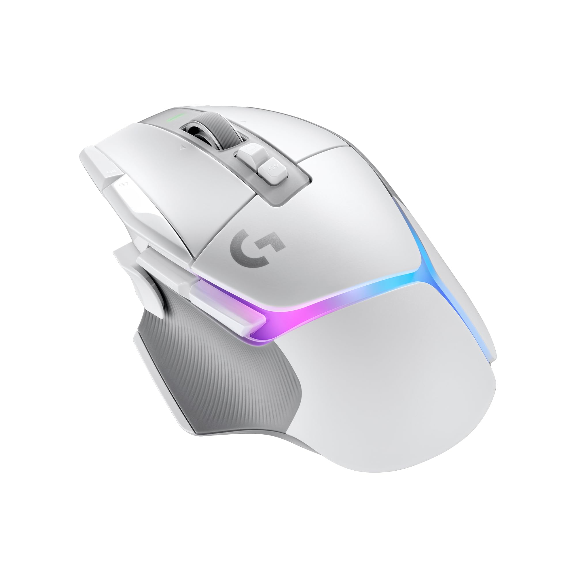 Logitech G502 X PLUS LIGHTSPEED Wireless RGB Gaming Mouse - Optical with LIGHTFORCE hybrid switches, LIGHTSYNC RGB, HERO 25K sensor, compatible PC macOS/Windows White