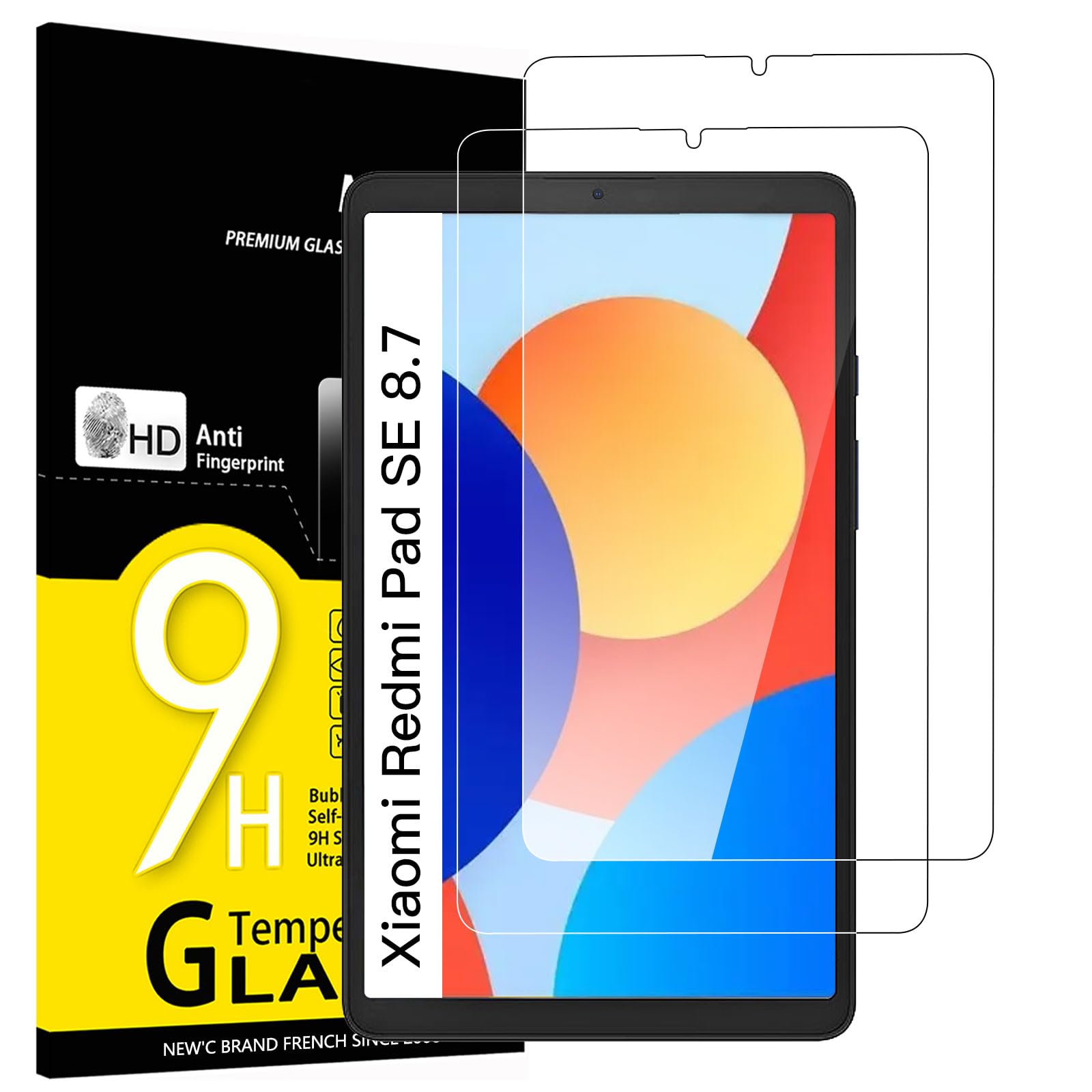 NEW'C Pellicola Protettiva Vetro Temperato per Xiaomi Redmi Pad SE 8.7 pollici 2024, Durezza 9H, 0,33mm Ultra Trasparente