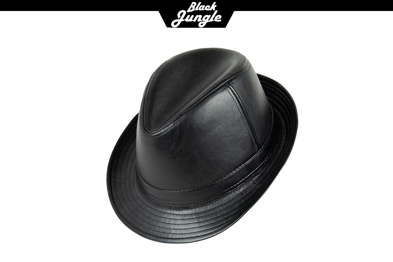 Black Jungle Adam Trilby en Simili Cuir Chapeau des Caraïbes Chapeau de la Havane Chapeau de Pluie Chapeau Chapeau de Soleil Unisexe