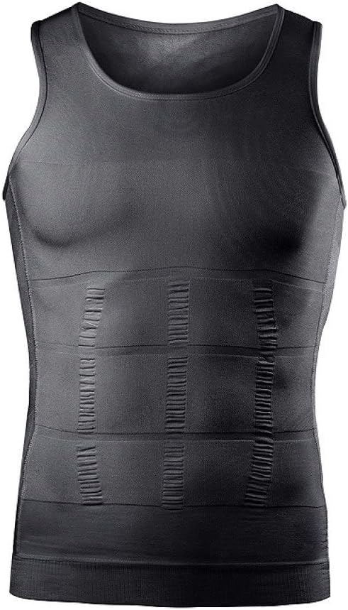 GODIWAN Men Posture Corrector Back Support Vest Slimming Boobs Body Shaper Control Tummy Trimmer Shirt Sleeveless