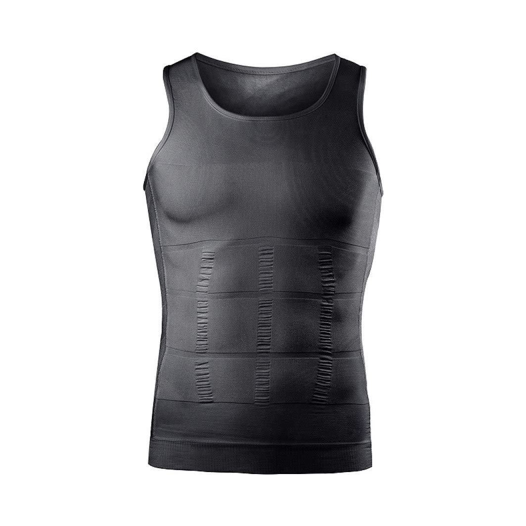 GODIWAN Men Posture Corrector Back Support Vest Slimming Boobs Body Shaper Control Tummy Trimmer Shirt Sleeveless