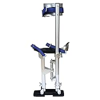 Vista 4 de waltyotur 15-23 pulgadas Drywall Stilts Grade Ajustable Auminum Tool Stilt para pintar o limpiar - Plata