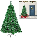 YUENFONG 210CM Árbol de Navidad Artificial, Decoración con Soporte de Metal,...