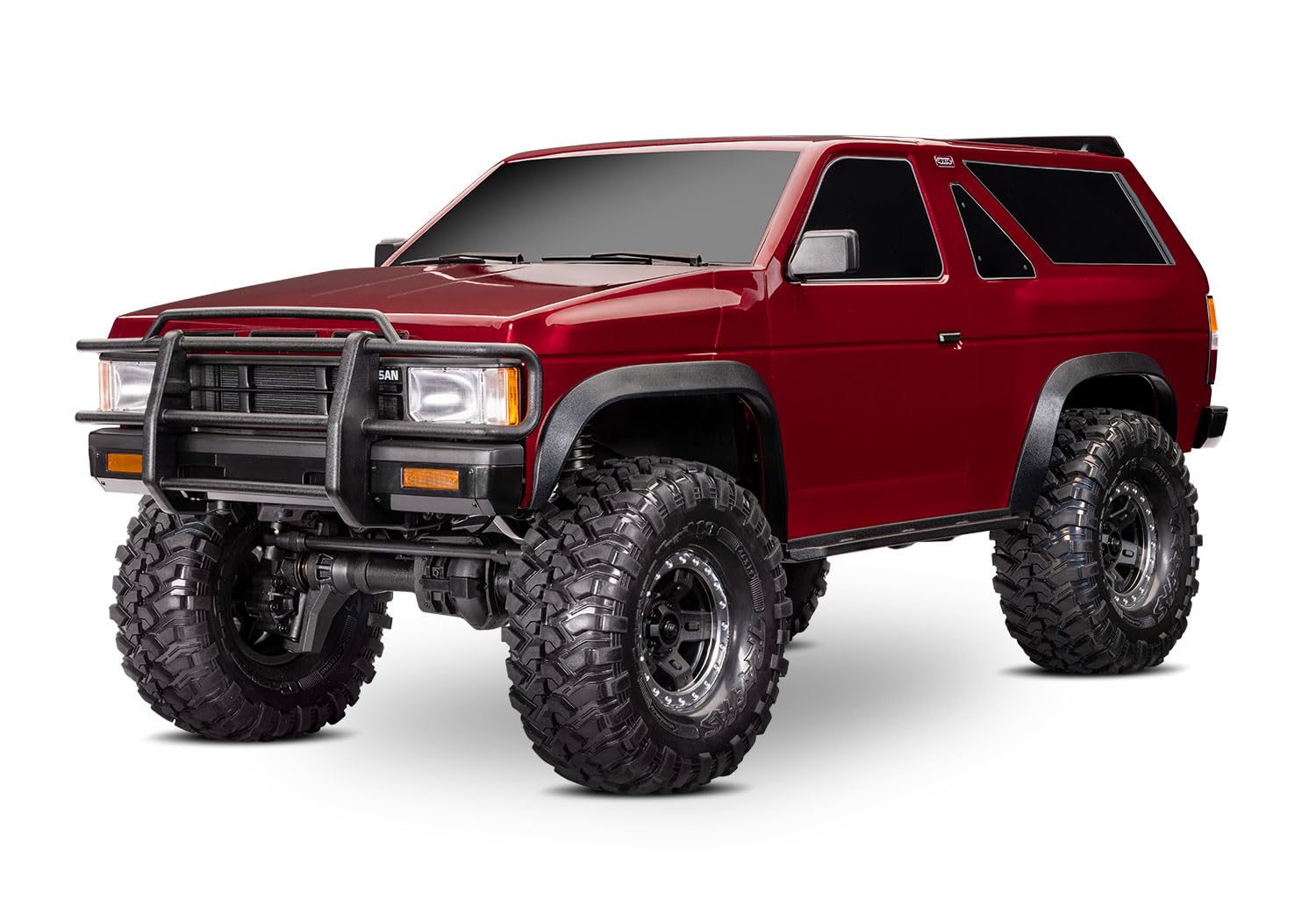 TRAXXAS TRX-4 Nissan Pathfinder, model samochodu RC, skala 1:10, Crawler, czerwony, zdalnie sterowany samochód, samochód terenowy, RTR Brushed