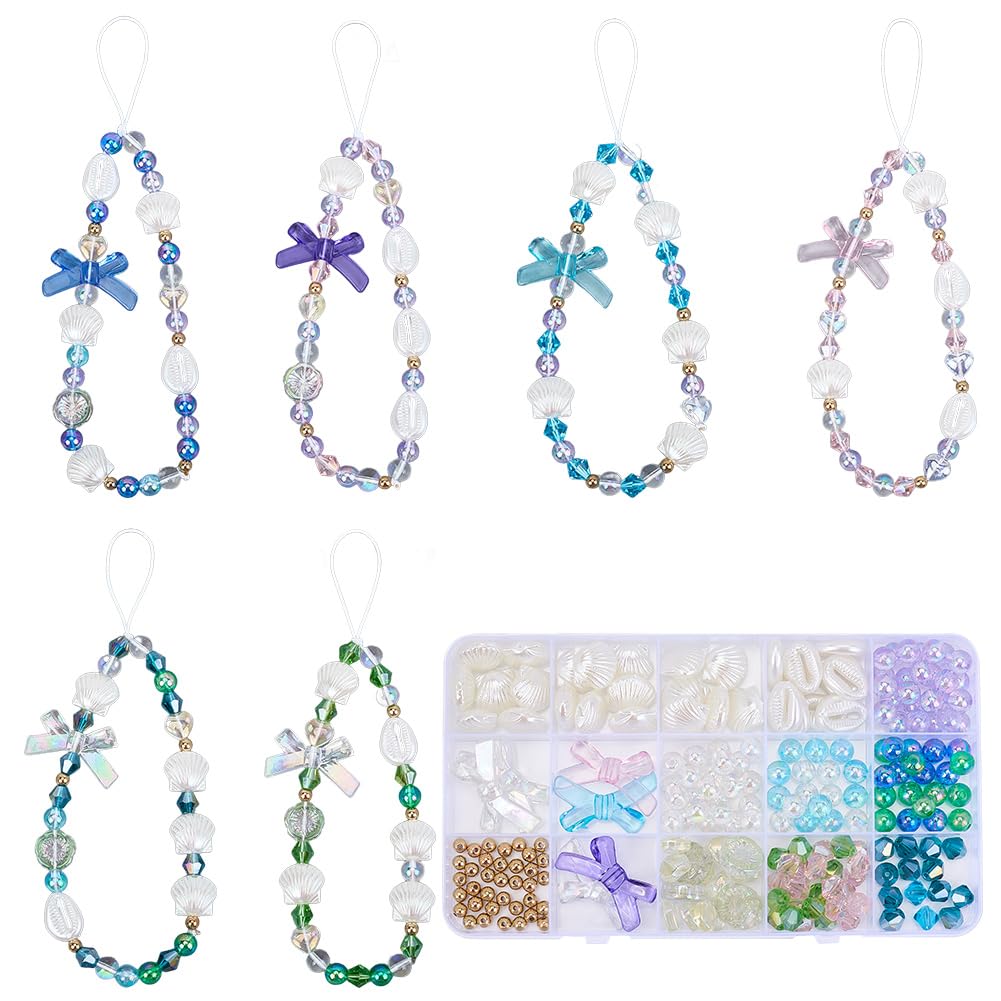 Kit de sangle de téléphone coquillage SUNNYCLUE à offrir pour un anniversaire