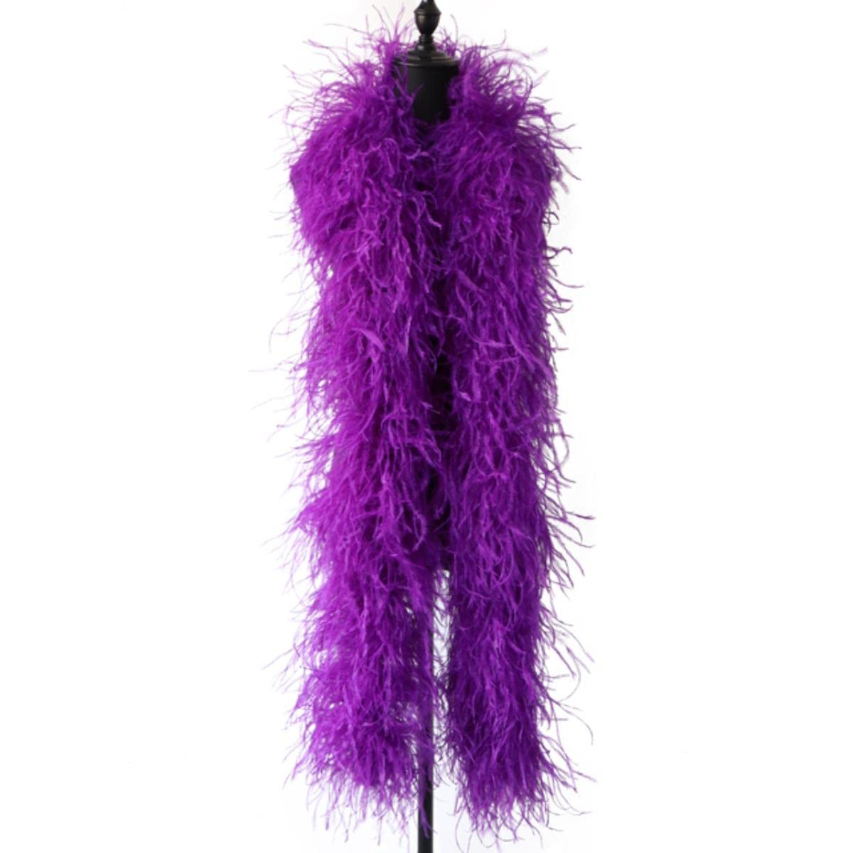 MUNACRAFT 2 Metri Boa Di Piume Di Struzzo Boa Di Piume Naturali Plumas Per La Festa In Costume Decorazione Di Nozze Spessa 4/6/10 Strati Plume