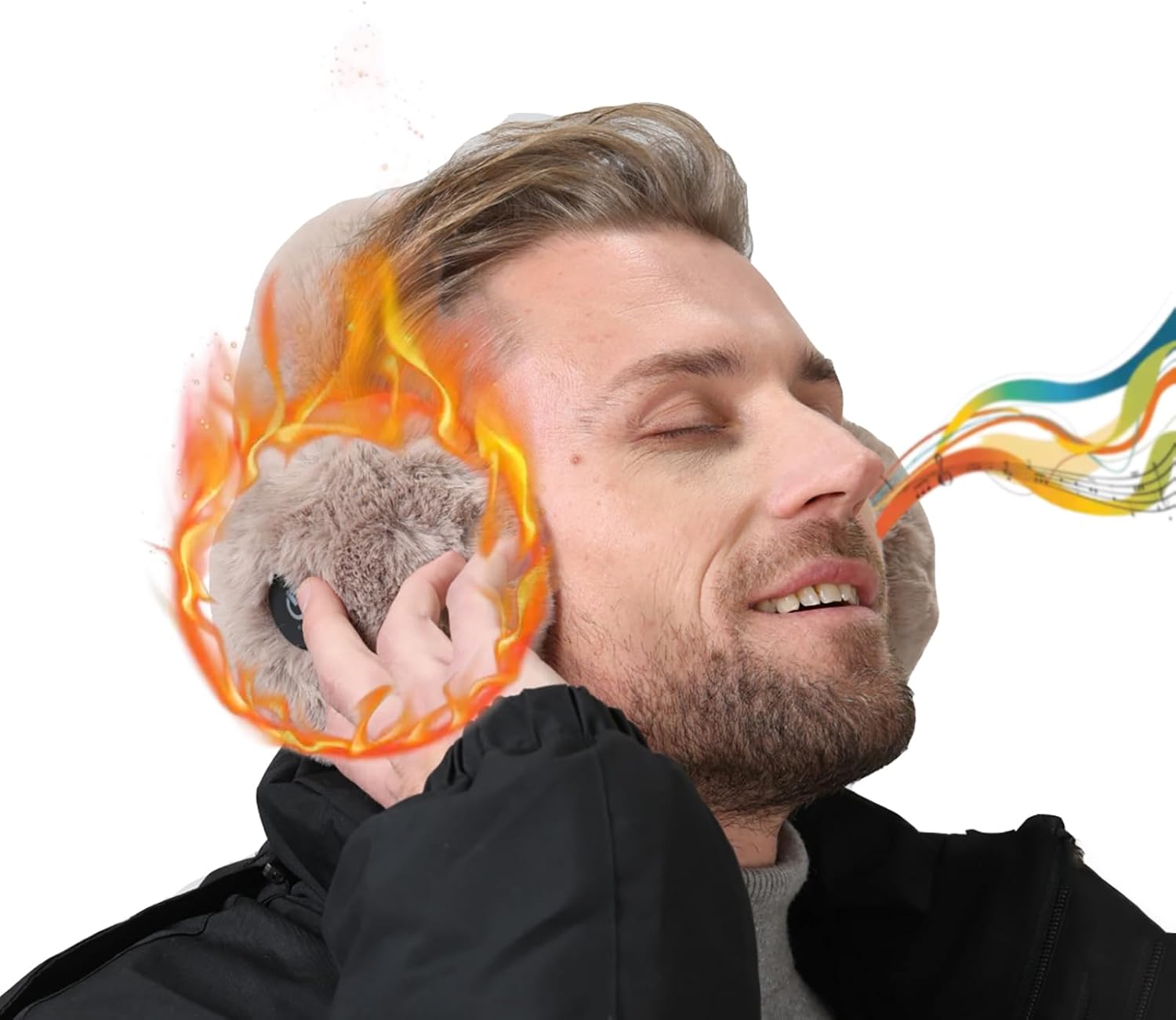 Heated Ear Muffs for Winter - Constant Temperature Earmuffs - Ear Warmers Covers for Women Men Cold Weather