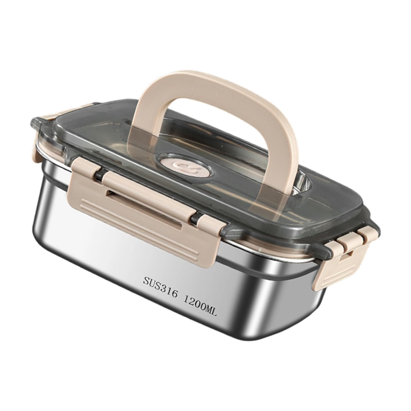 Jazuaiao Kitchen Food Storage Container with Secure Locking Lid and Handle Leakproof Insulated Lunch Box for Work School Travel Leak Proof Food Container