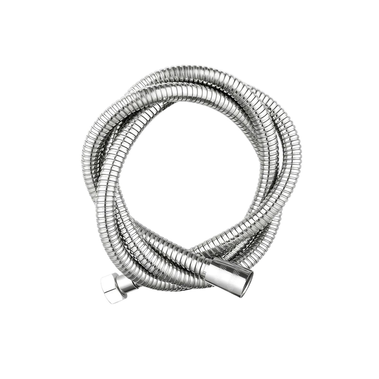 Stainless Steel Flexible Handheld Shower Head Pipe 2m/1.5m(Silver 2m)