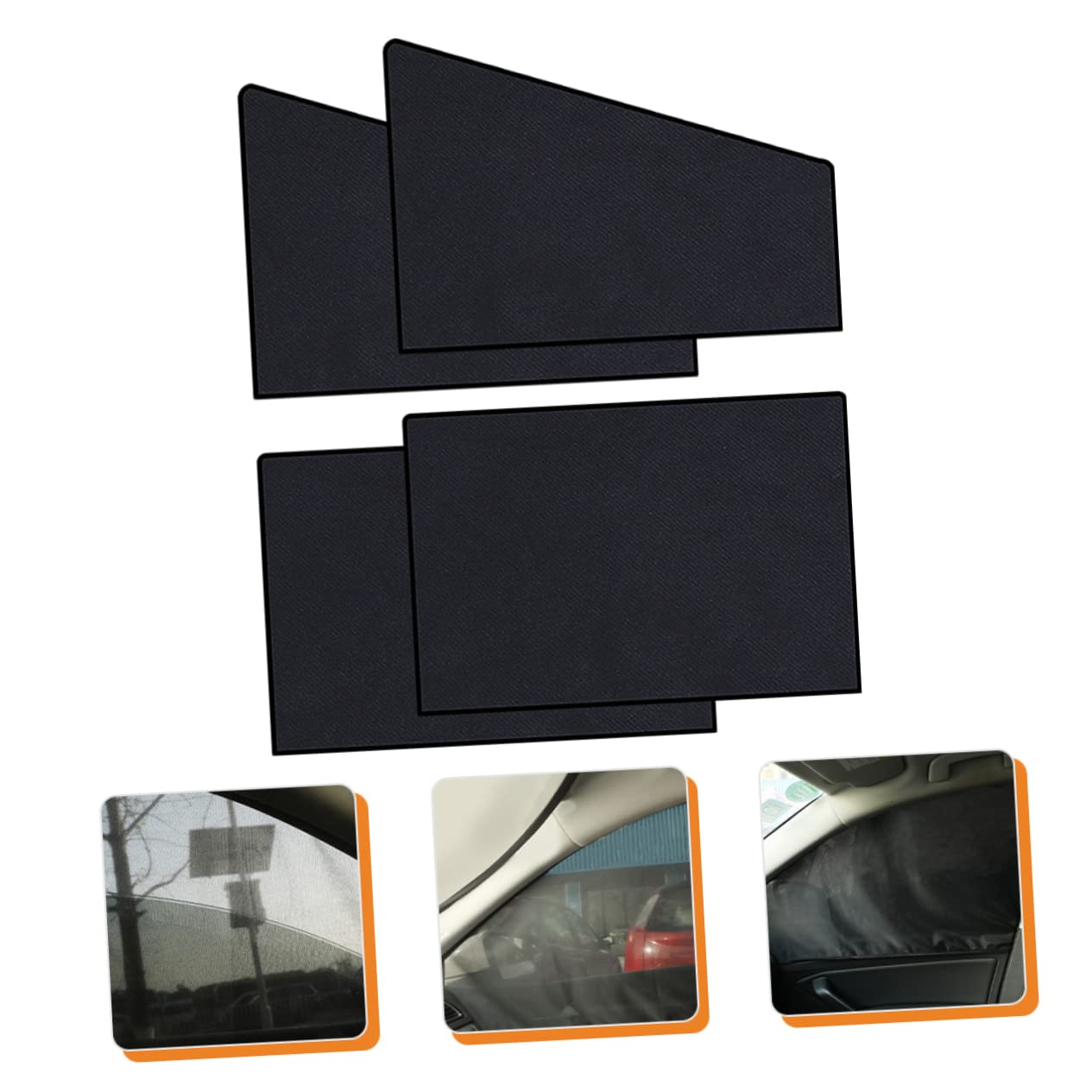 SOLUSTRE 2sets Tende Magnetiche Per Finestrini Auto Protezione Solare e Anti-insetti Per Finestrini Laterali e Posteriori Facile Installazione e Design Pratico
