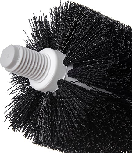 Image of SPARTA Flo-Pac Floor Drain Brush Head Only, 4 Inch Diameter for Cleaning, Kitchen, Bathroom, And Janitorial Use, Plastic, 5.5 Inches, Black, (Case of 6)