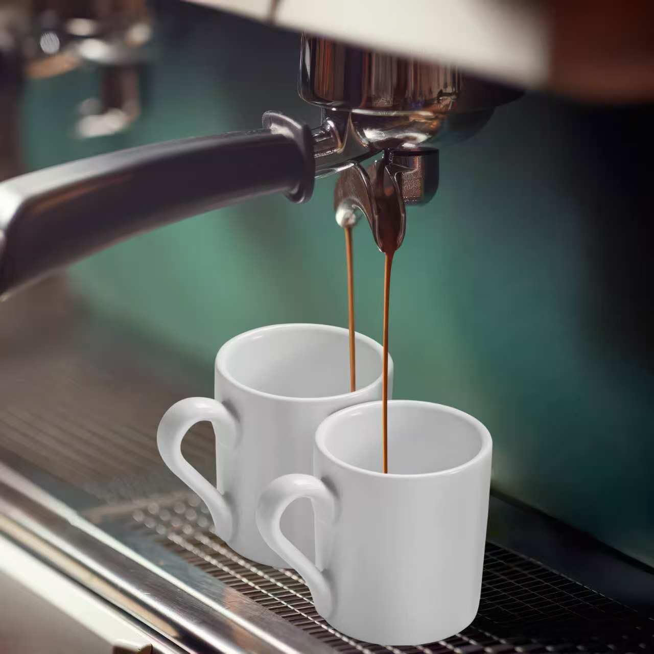 Tazza da Espresso in Ceramica Bianca Pura (60 ml/2 oz), set di due