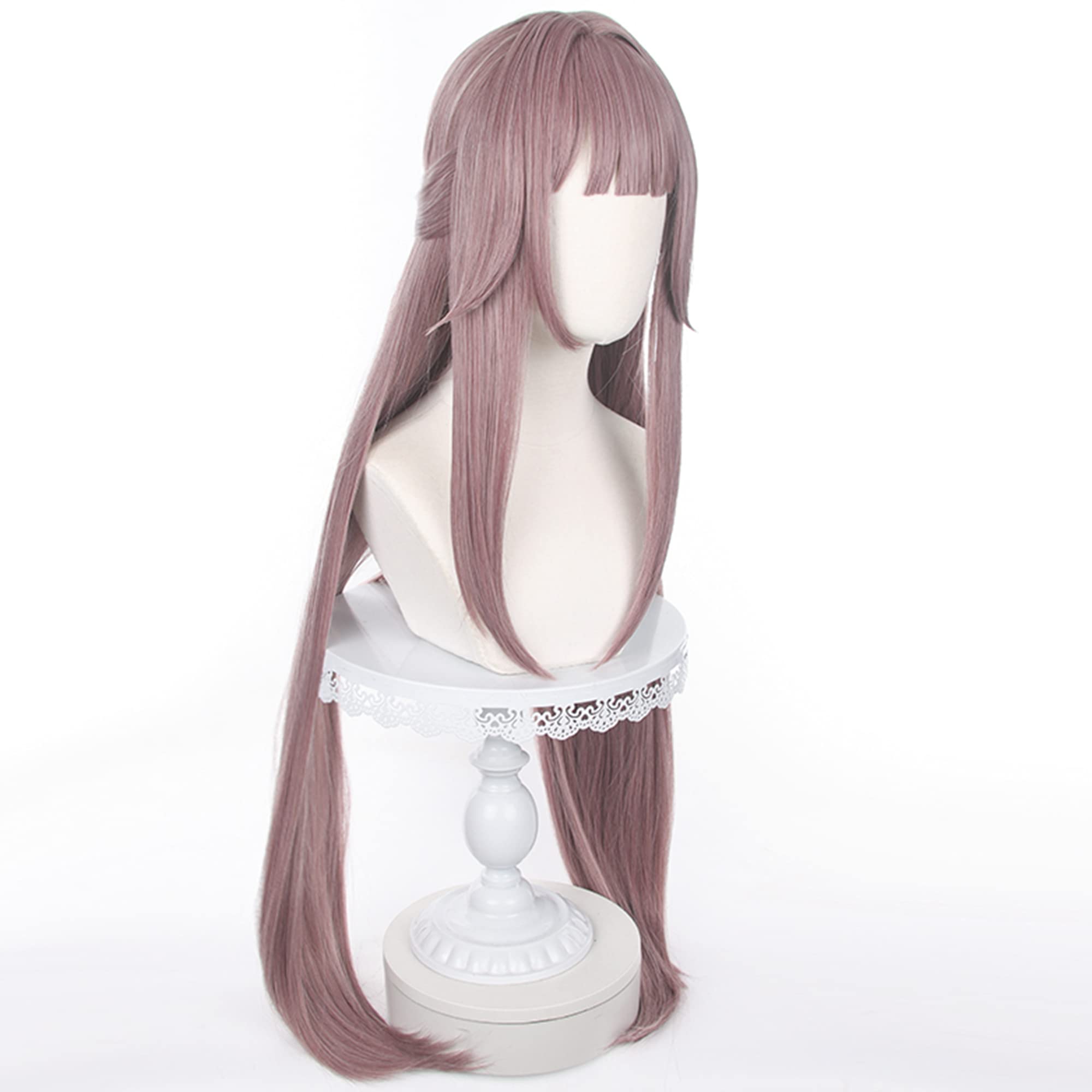 Brown Long Straight Cosplay Wig Heat Resistant Synthetic Costume Hair for Adult Women Halloween Comic Con Cos Anime Party Replacement Wigs - Image 4