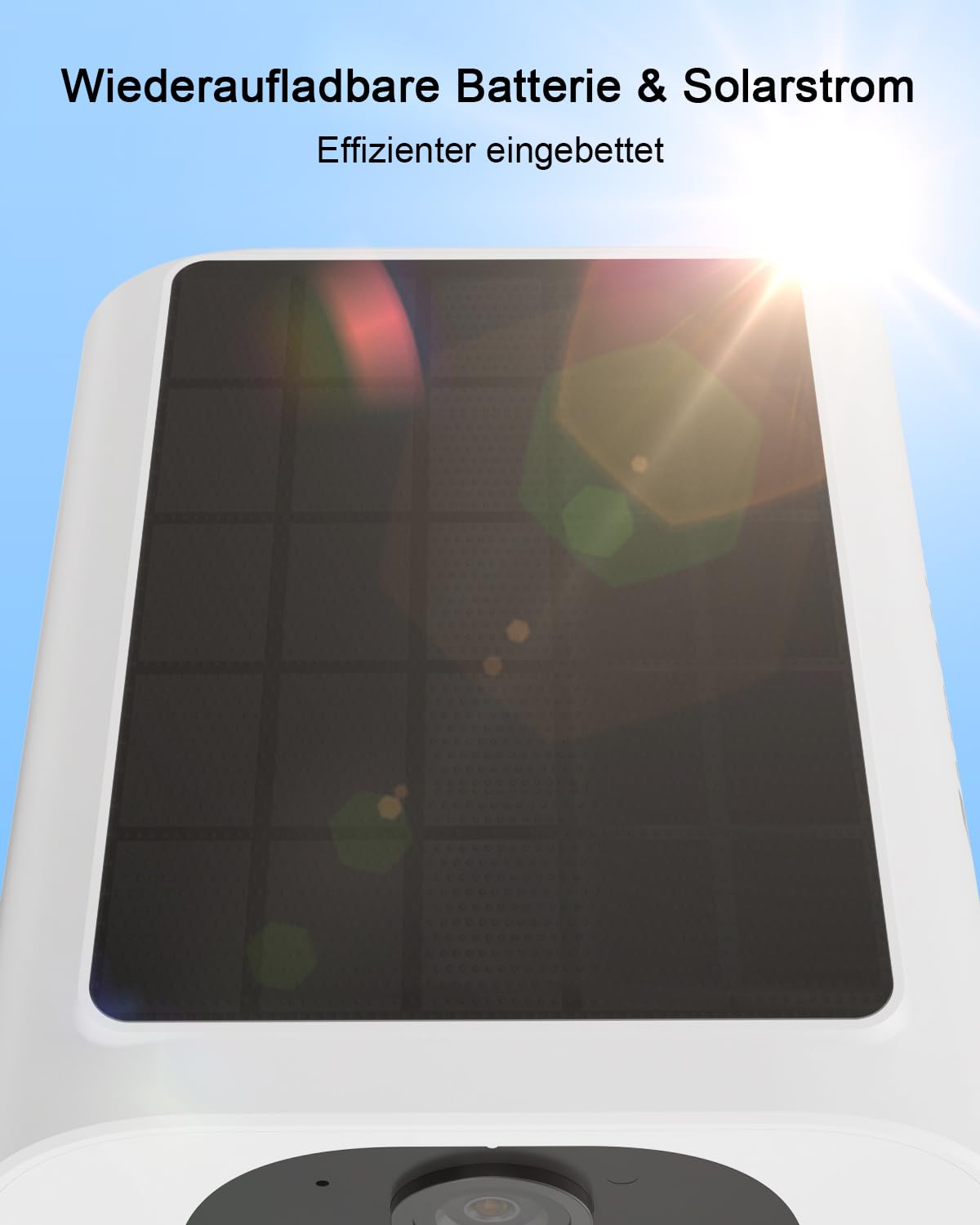 ANRAN 2K Solar Überwachungskamera Aussen,100% Kabellos mit Akku | PIR Bewegungserkennung, Vollfarb-Nachtsicht, Zweiweg-Sprechfunktion, IP66 Wasserdicht, Kompatibel mit Alexa 2pc