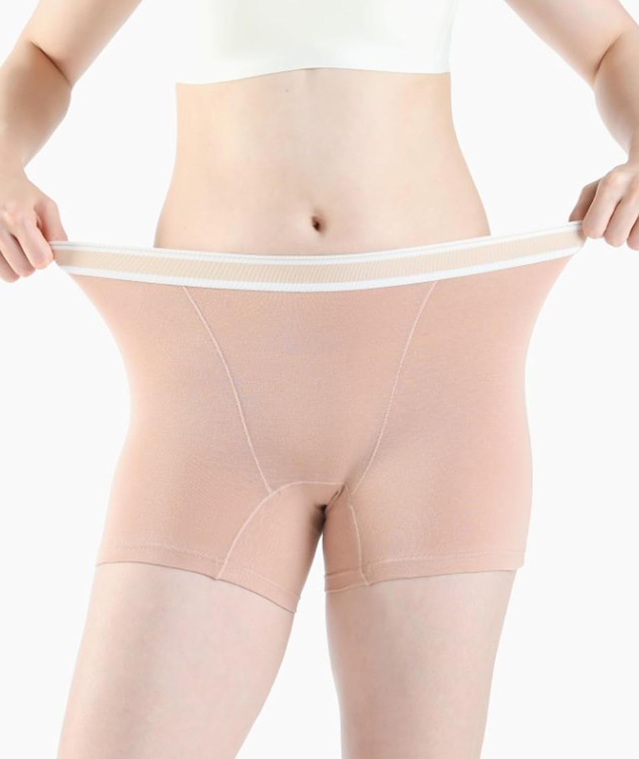 xxxiticat Women's Cotton Underwear 5 Pack Boy Shorts Breathable Soft Striped Boxer Brief Bikini Boyshort Panties for Lady - Image 3