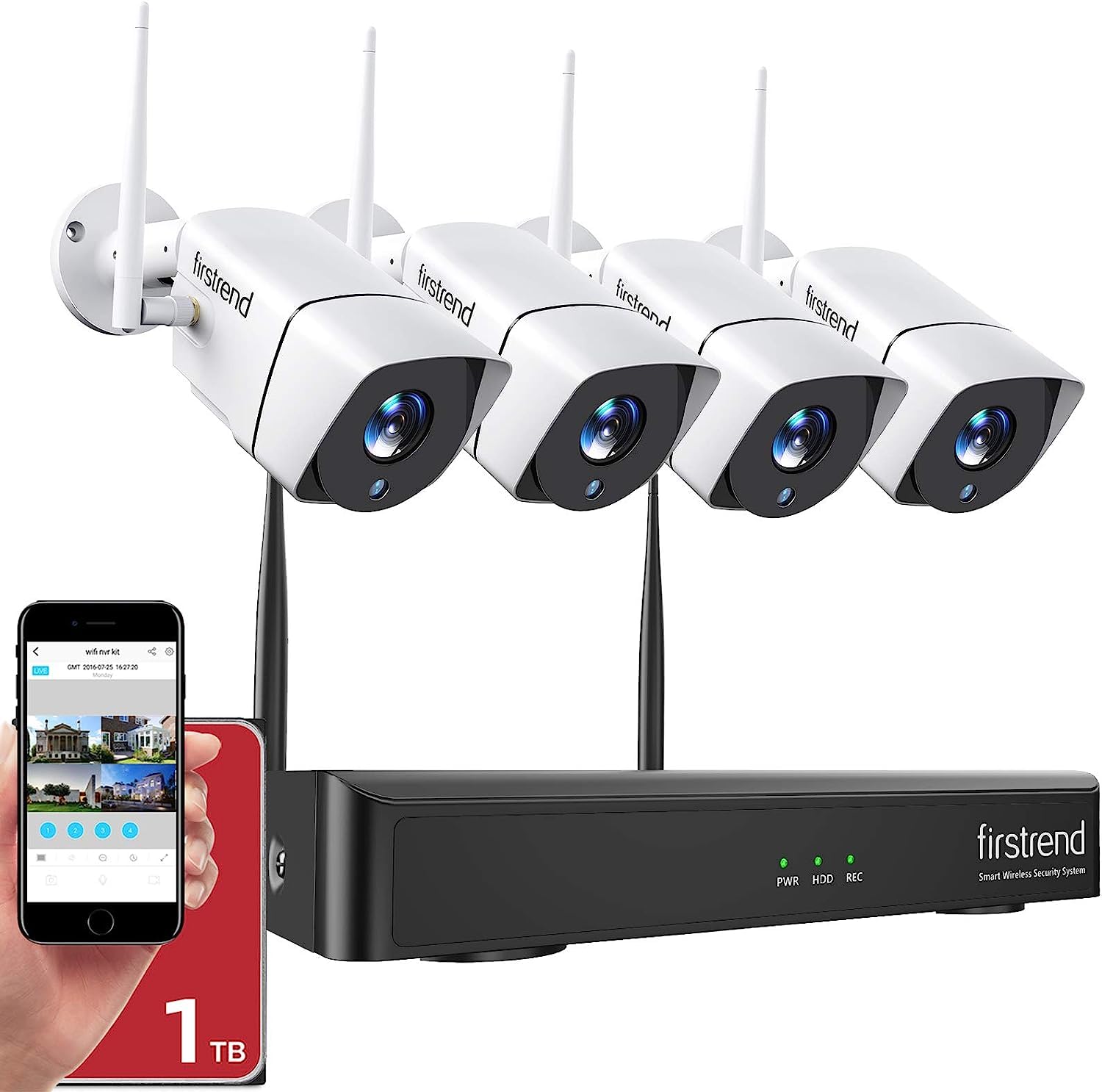 Amazon.com: firstrend: Wireless Security Camera System