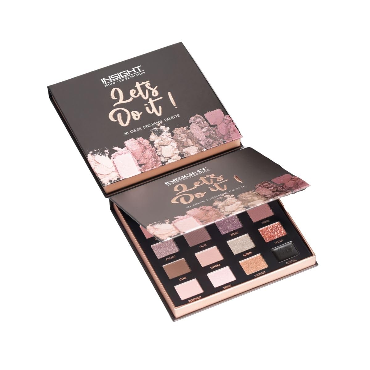 INSIGHT Let’s Do It! Eyeshadow Palette | Shimmer & Matte Shades | Highly Pigmented, Long-Lasting & Blendable | Lightweight Eye Makeup Palette for All Occasions - 45g-image-32