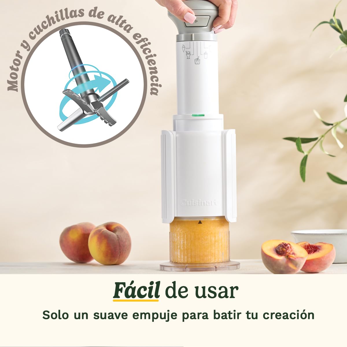 Cuisinart FreezeWand – Máquina de helados 5 en 1: Helado, sorbete, batido, granizado, mezclas, Vegana, sin lácteos, Lista en 5 min, Compacta y portátil, Bol de congelación instantánea 3X240ml