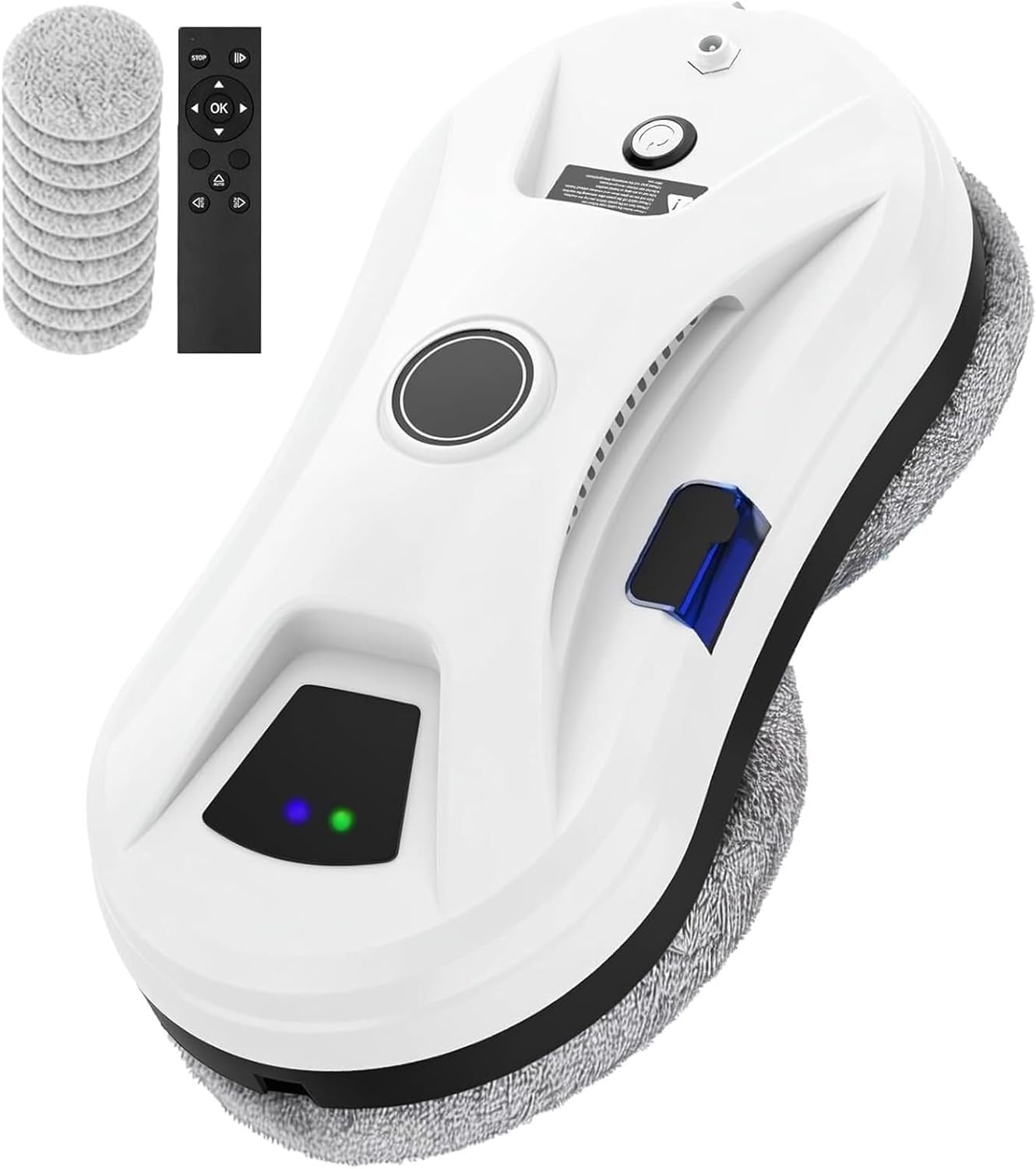 Robot nettoyeur de vitres 2800 Pa anti-chute avec télécommande 3 modes