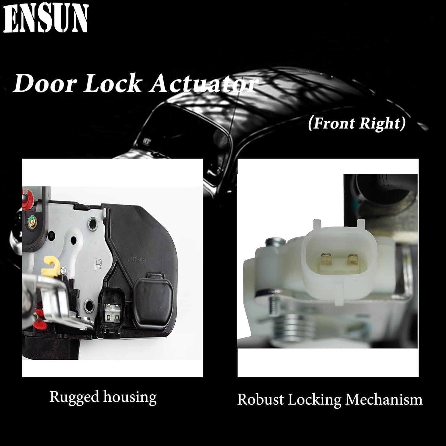 Ensun Door Lock Actuator Motor Front Right Passenger Side Compatible with 2015 2016 2017 218 2019 2020 2021 2022 2023 Challenger Door Latch Assembly