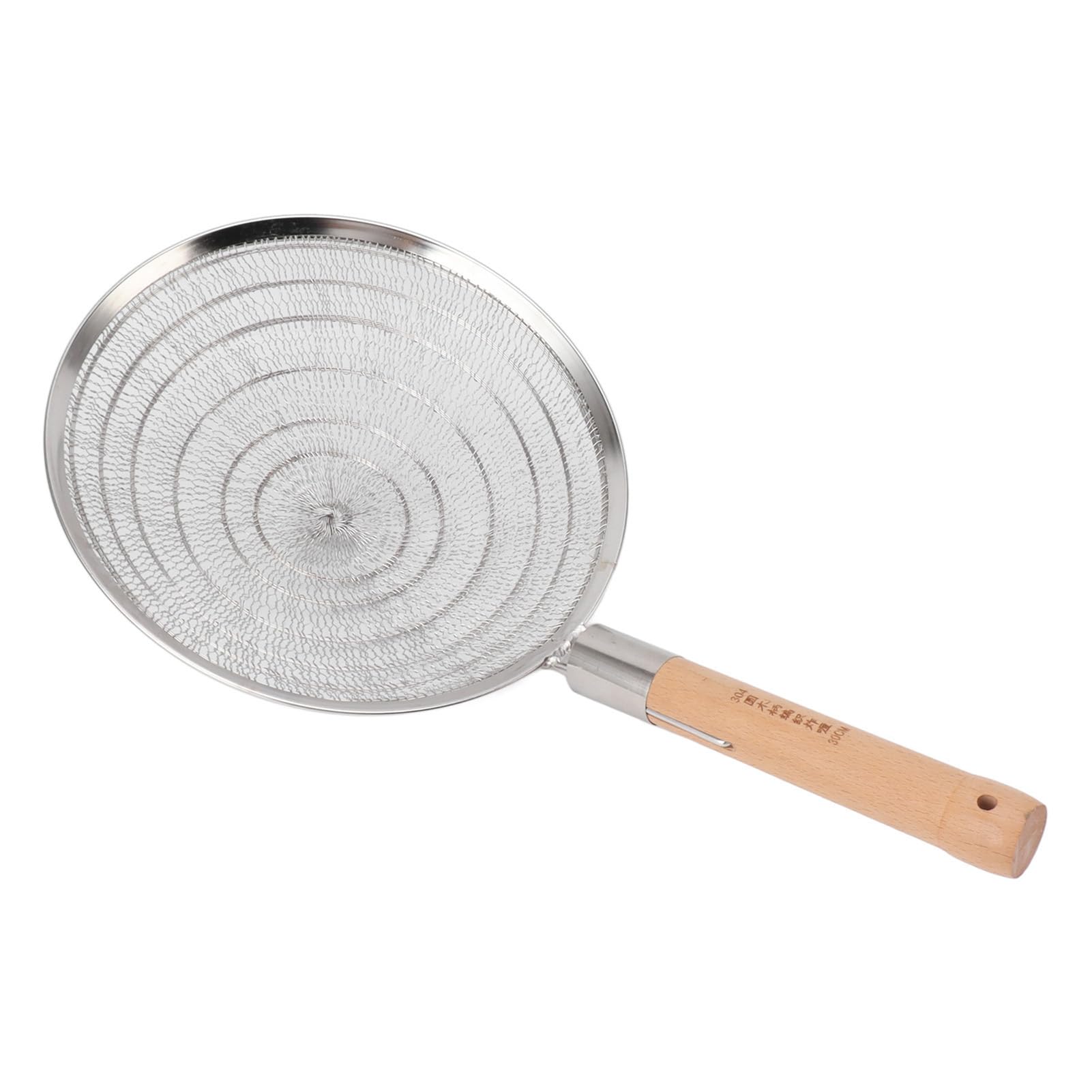 Écumoire en Acier Inoxydable, Cuillère d'assistance en Acier Inoxydable, Passoire d'araignée en Fournit des Fournitures de Cuisine Sûre (Diamètre 30cm / 11.8in)
