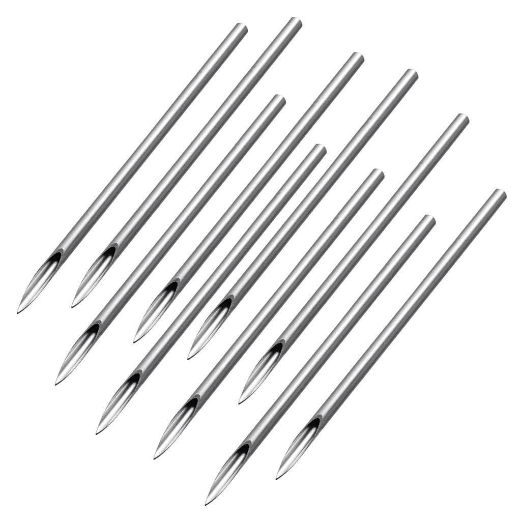10/100 Pieces Sterilized Piercing Needles for Navel Ear Lip 14g 10pcs-image-6
