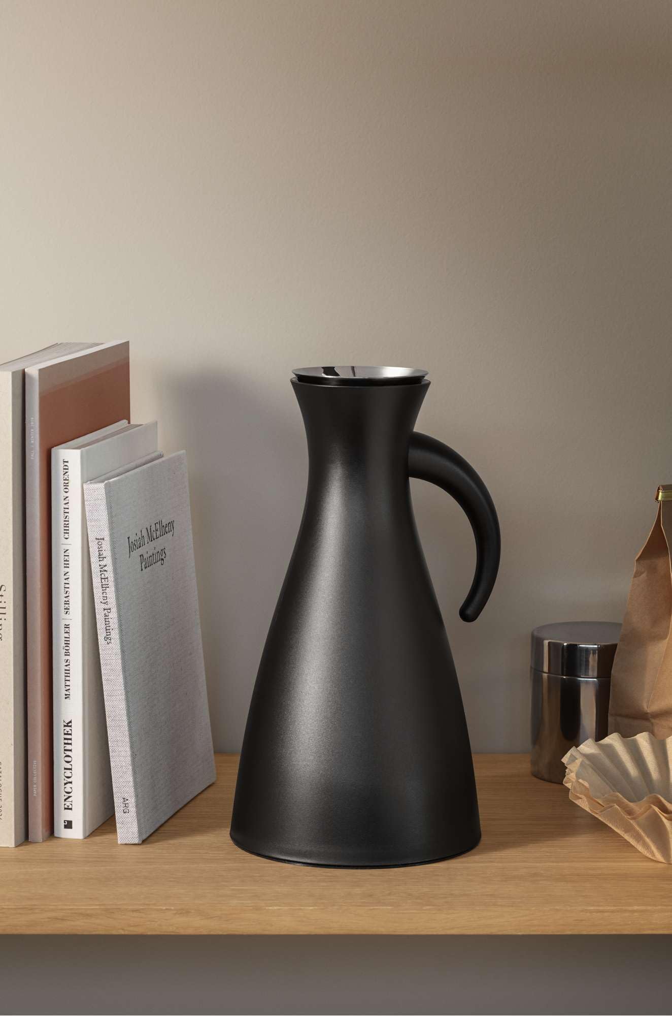 EVA SOLO | Isolierkanne 1,0l Mattblack | 100% tropffreie | Matt Schwarz