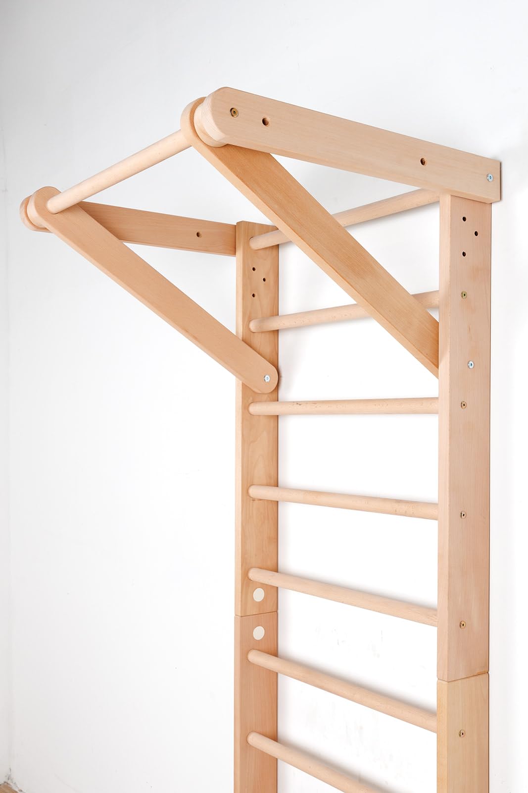 Ściana gimnastyczna drewniana "Sport-1-240" – Drabinka Gimnastyczna dla Dzieci i Dorosłych, Wall Bar do Home Gym, Kids Room, Fitness, Ćwiczenia i Zabawa, Swedish Ladder, Wooden wall bar