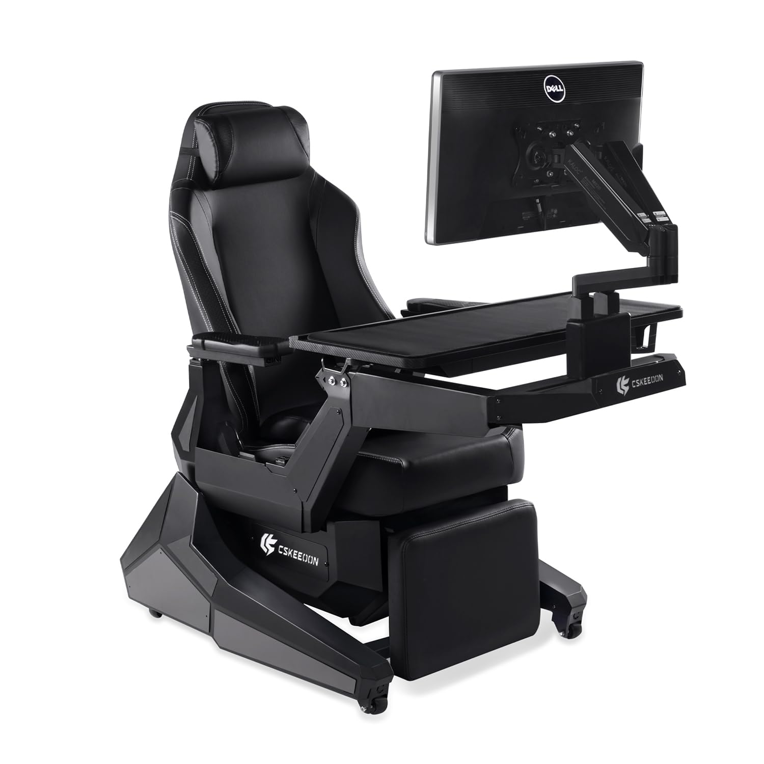 Photo 1 of cskeeoon T2 Plus Computer Cockpit, Zero Gravity Chair Workstation with Adjustable,Comfort&Large Seat, Perfect for Work&Esport Gaming in Office and Home