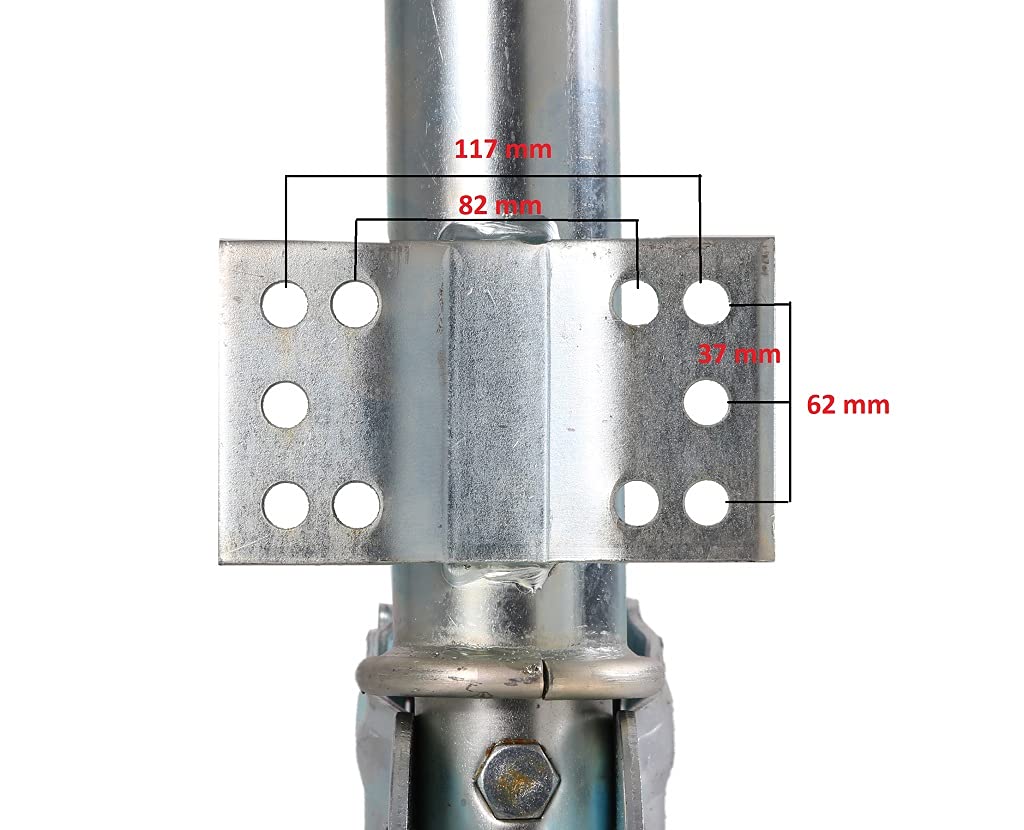 SWV Rueda Jockey Automática, 400 kg de Carga, Acero, 1 Unidad