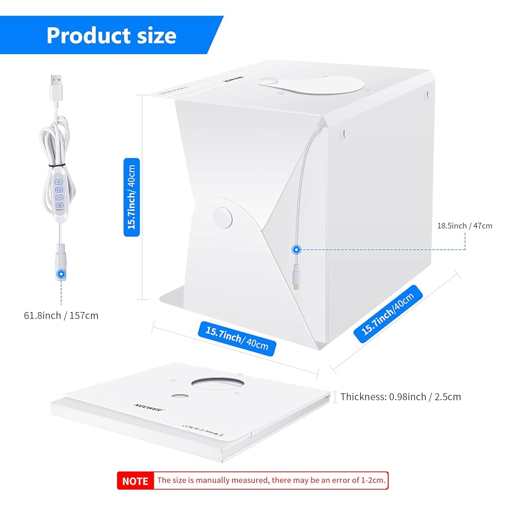 Amazon | Neewer 撮影ボックス 40x40x40cm 撮影キット スタジオ