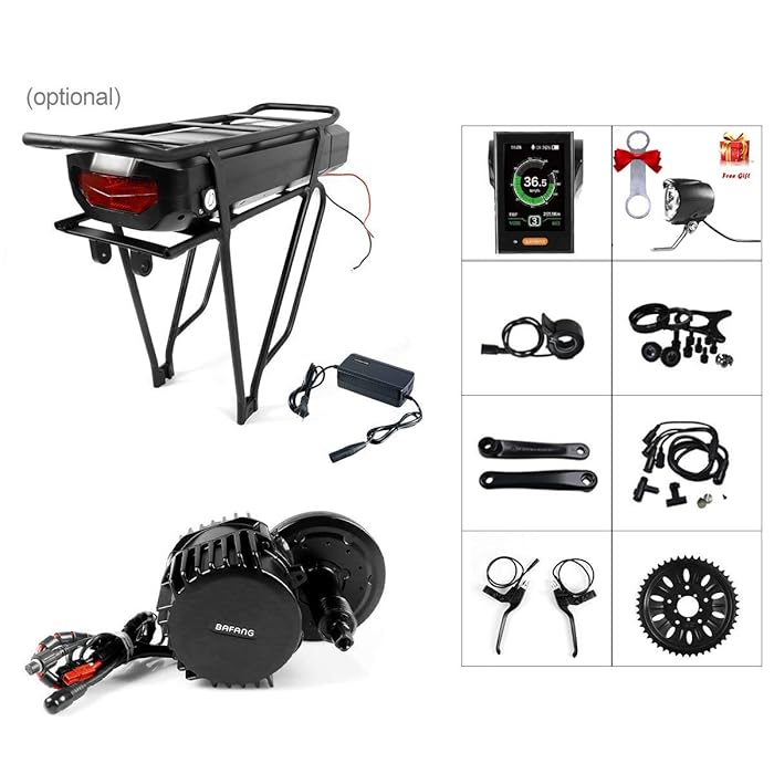 Buy Electric Bike 48V/52V 1000W Ebike Motor Kit BAFNAG Mid Drive Motor